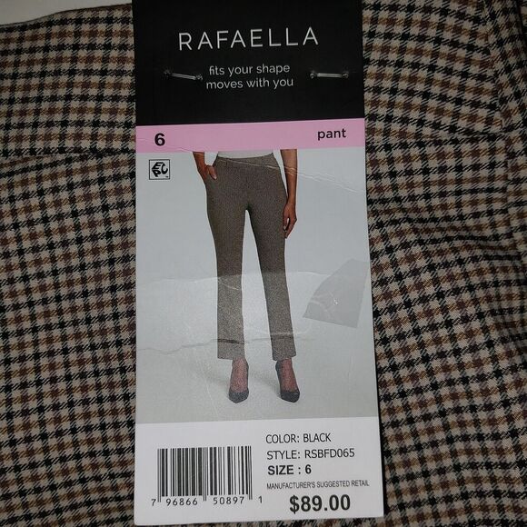 Rafaella Women's  Pull On Stretch Pant Size 6 - Picture 7 of 9
